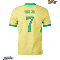 Brasil Vinicius Junior #7 Hjemmedrakt Copa America 2024 Kortermet